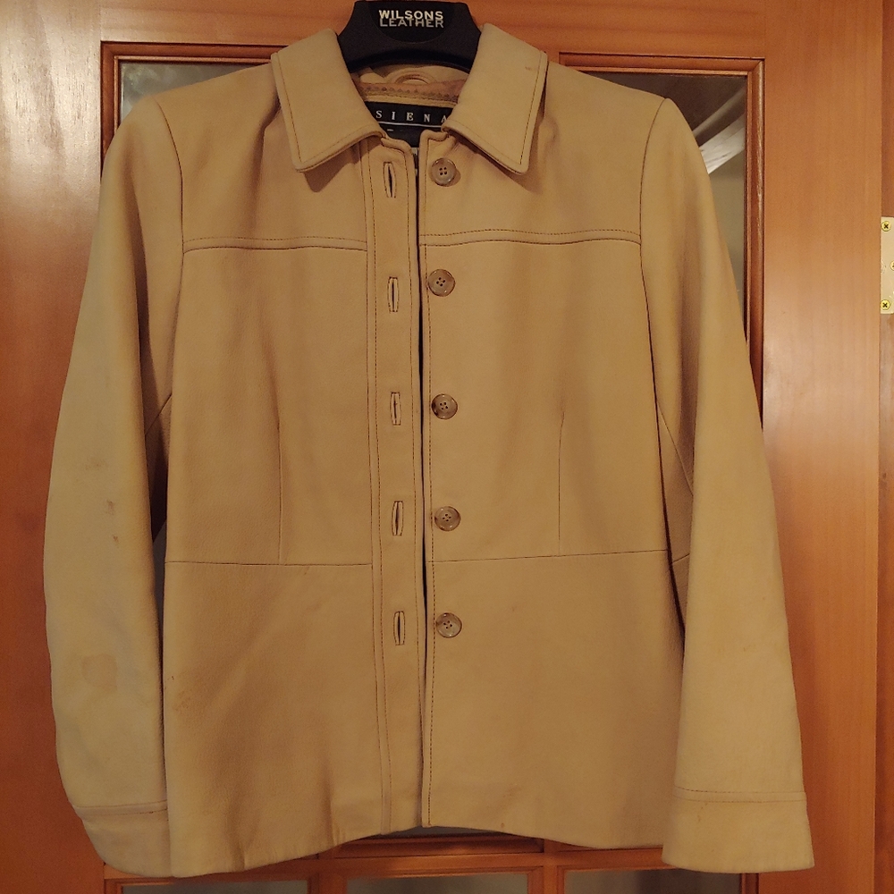 Tan Siena Studio Leather jacket